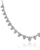 Pear Diamond Collar Necklace in Silver - thumbnail