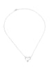 Straight To The Heart Necklace in Silver - thumbnail