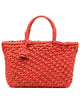 Icon Leather Big Tote Bag in Orange - thumbnail