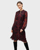 Paisley scarf print georgette shirtdress - thumbnail