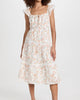 Acropolis Hills Midi Dress in Orange Floral - thumbnail