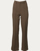 Front Seam Wide Leg Pants in Brown - thumbnail