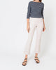 Faye Flare Cropped Pant in Khaki Stretch Twill - thumbnail