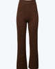 Ribbed-Knit Straight-Leg Pants in Brown - thumbnail