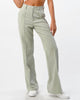 Front Seam Wide Leg Pants in Sage - thumbnail