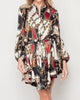 Button Down Dress in Chain Print - thumbnail