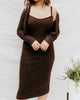 Linger Dress Set in Chocolate - thumbnail