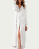 Renee Twist Front Jersey Maxi Dress in White - thumbnail
