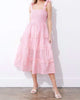 No Doubts Midi Dress in Pink - thumbnail