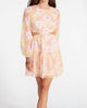 Cadi Mini Dress in Pink Multi - thumbnail