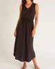 Lovewell Slub Maxi Dress in Vintage Black - thumbnail