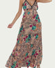 Sapana Tiered Floral-Print Maxi Dress in Beige - thumbnail
