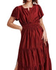 Reese Maxi Dress in Dark Cherry - thumbnail