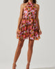 Joetta Dress in Red Brown Multi - thumbnail
