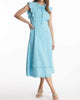 Robin Eyelet Midi Dress in Capri - thumbnail