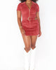 Outlaw Dress in Rose Corduroy - thumbnail
