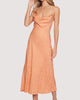 Peach Midi Dress in Orange - thumbnail