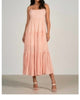 Maxi Dress in Coral Stripe - thumbnail