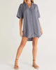 James Easy Striped Dress in Worn Indigo - thumbnail