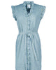 Seersucker Check Amber Dress in Blue - thumbnail