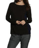 Chunky Rib Tunic in Brown/Navy - thumbnail