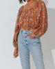 Shania Blouse in Terracotta Floral - thumbnail