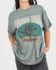 Joshua Tree Western Boyfriend Tee in Army Green - thumbnail