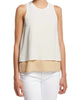 Catarina Layered Tank in White/Beige - thumbnail