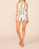 Cascade Halter Crop Top in Striped - thumbnail
