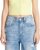 Highlight Reel Crop Camisole Corset Top in Sunny Lime - thumbnail