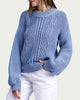 Ternay Mineral Wash Ribbed Sweater in Acid Blue - thumbnail