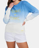 Tennis & Tonic Barrett Sweater in Chambray Dip Dye - thumbnail