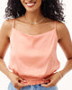 Smocked Waist Cami in Sunlit Coral - thumbnail