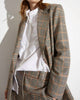 Taylor Oversized Blazer in Houndstooth Plaid - thumbnail