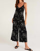 Summerland Abstract Jumpsuit in Black - thumbnail