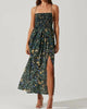 Stasia Floral Maxi Dress in Green - thumbnail