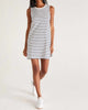 Sloane Stripe Dress in White - thumbnail