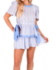 Sophie Scallop Top in Santorini Stripe - thumbnail