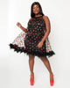 Smak Parlour Black Mesh & Glitter Hearts Organza Dress - thumbnail