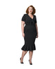 Unique Vintage All Black Holloway Wiggle Dress - thumbnail