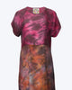 Tie-Dyed Colorblocked Silk Mini Dress in Pink/Aura - thumbnail