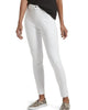Women'S Ultra Soft High Waist Curvy Denim Leggings in White - thumbnail