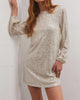 Andromeda Sequin Dress In Stardust - thumbnail