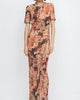 Averil Tee Maxi Dress In Glitch Floral - thumbnail