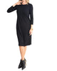 Basic Ribbed Dress In Black - thumbnail