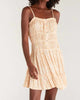 Anabella Medallion Mini Dress In Lemon Zest - thumbnail