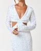 Always Celebrating Cut Out Dress In White - thumbnail