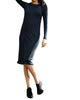 Basic Ribbed Dress In Jade - thumbnail
