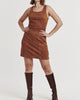 Diana Dress In Tawny Brown - thumbnail
