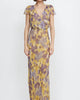 Bernadette Wrap Maxi Dress In Golden Violet - thumbnail
